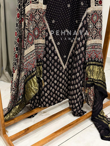 Ajrak Printed Unstitched Suit