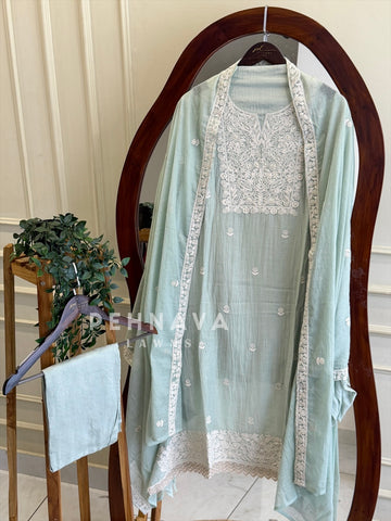Embroidered Unstitched Suit 1056