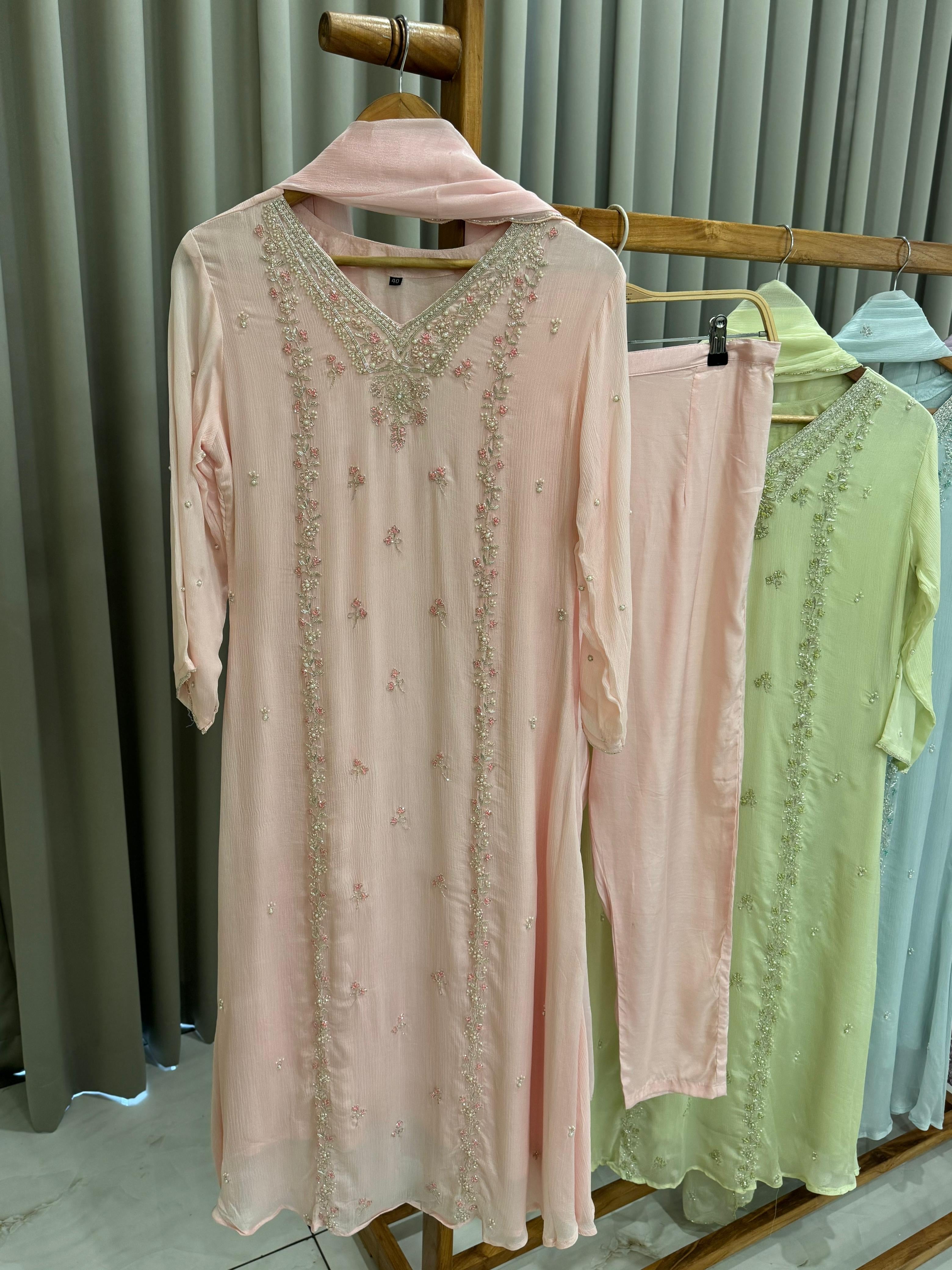 Handworked Premium Ready to wear suit-5373