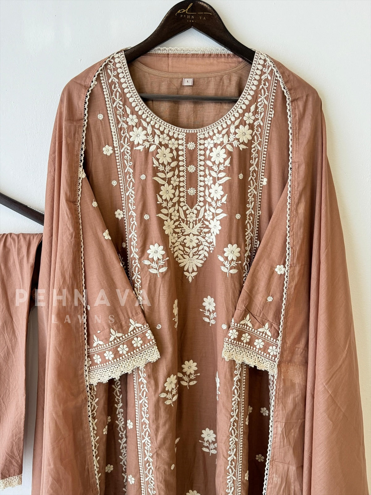 Cotton Embroidered Suit-12882 - Pehnava Lawns