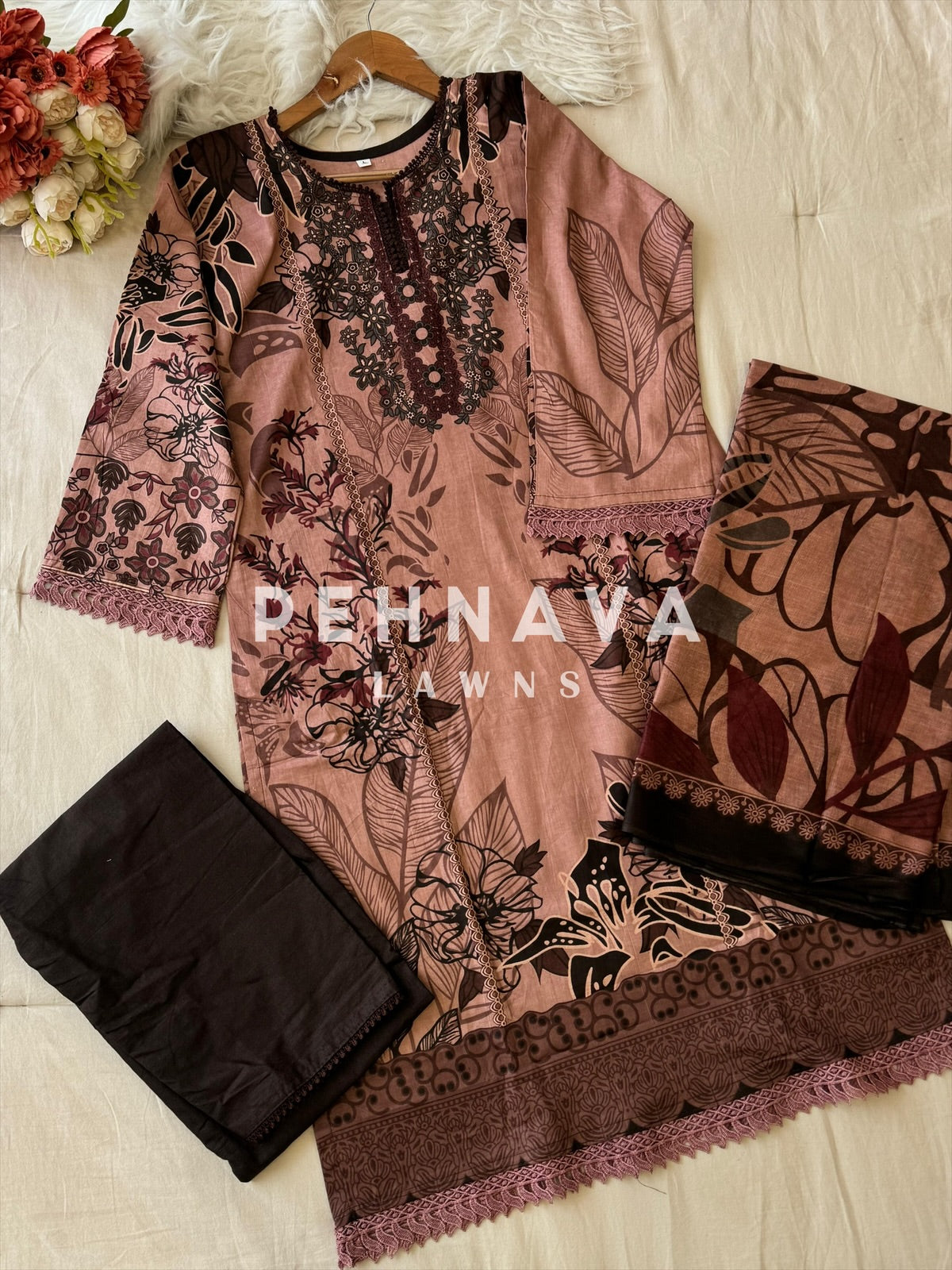 Timeless Floral Print Ready-to-Wear Suit Set-4