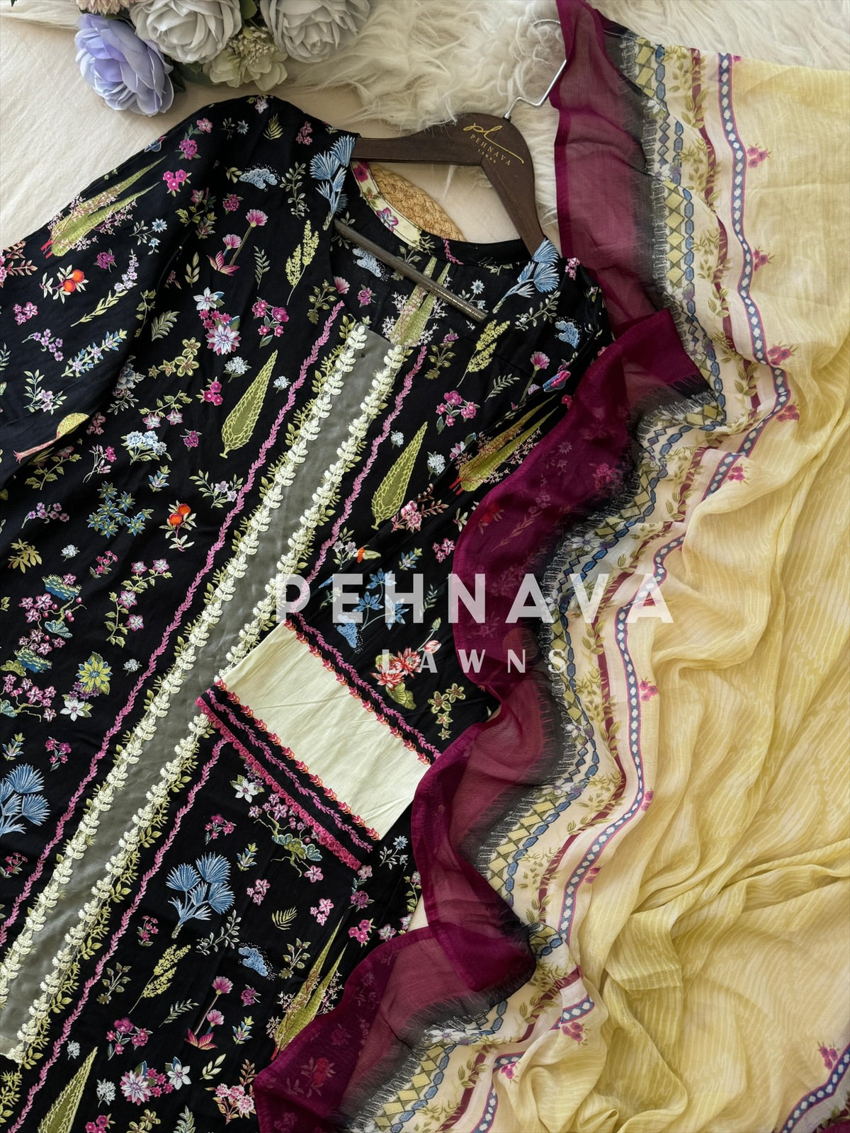 Blush Garden Embroidered Lawn Suit