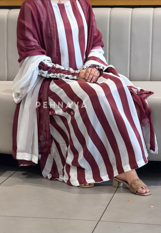 Embroidered Crepe Suit Set