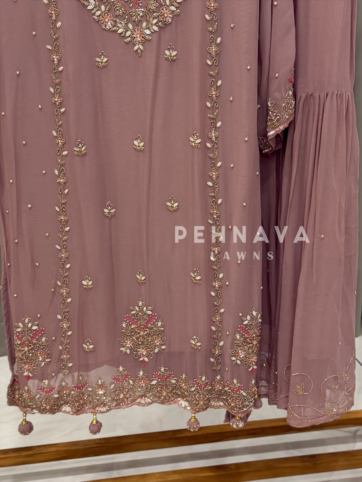 Premium Handworked Chiffon Suit-4326