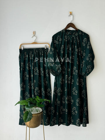 Bloom Stripe Co-ord Set - Pehnava Lawns