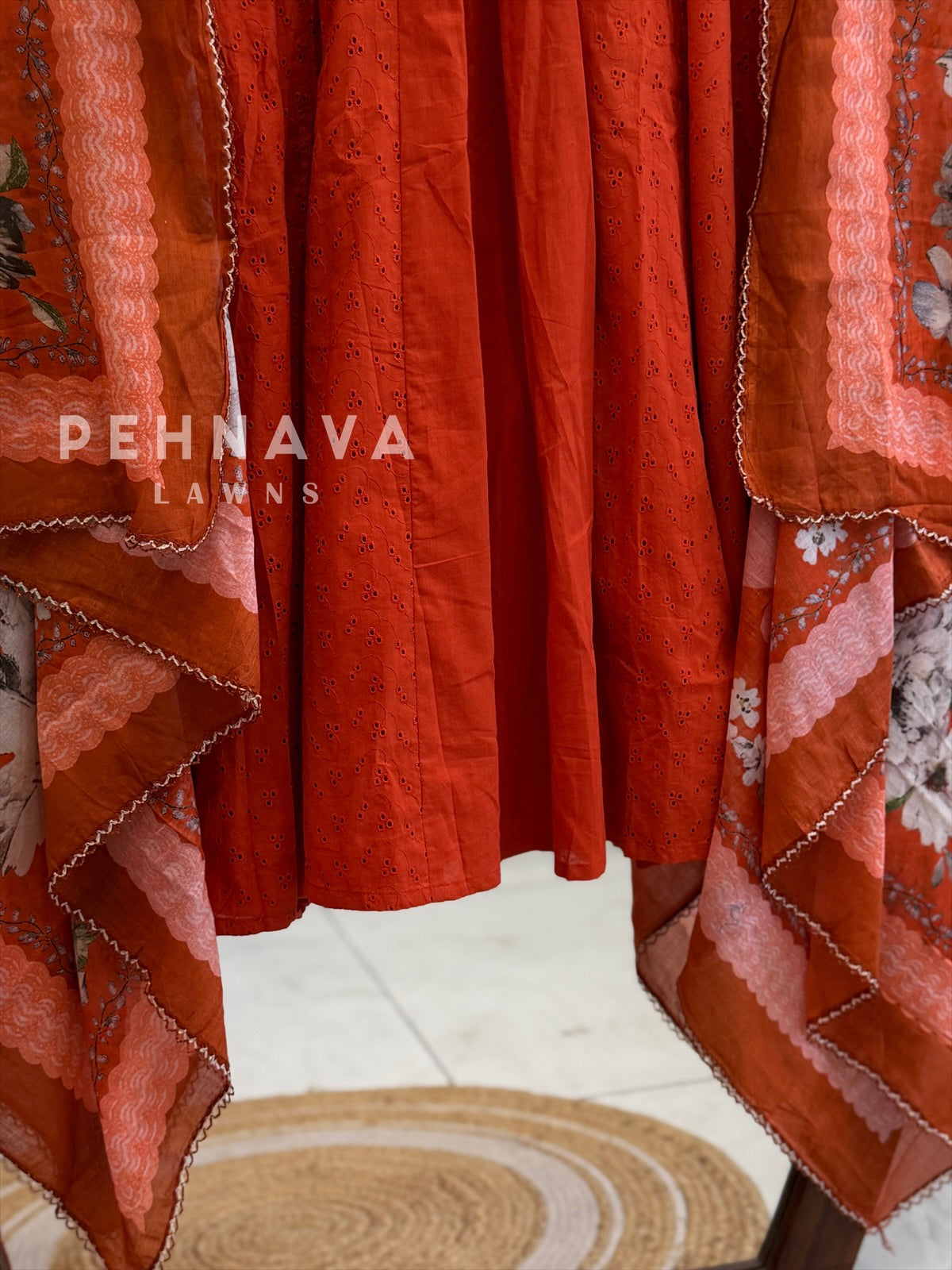 Front Panel Printed Suit Set