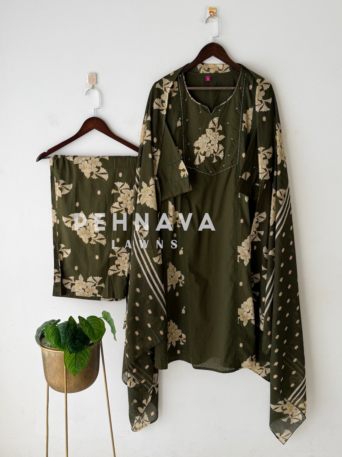 Cotton Printed Three Piece Set-133