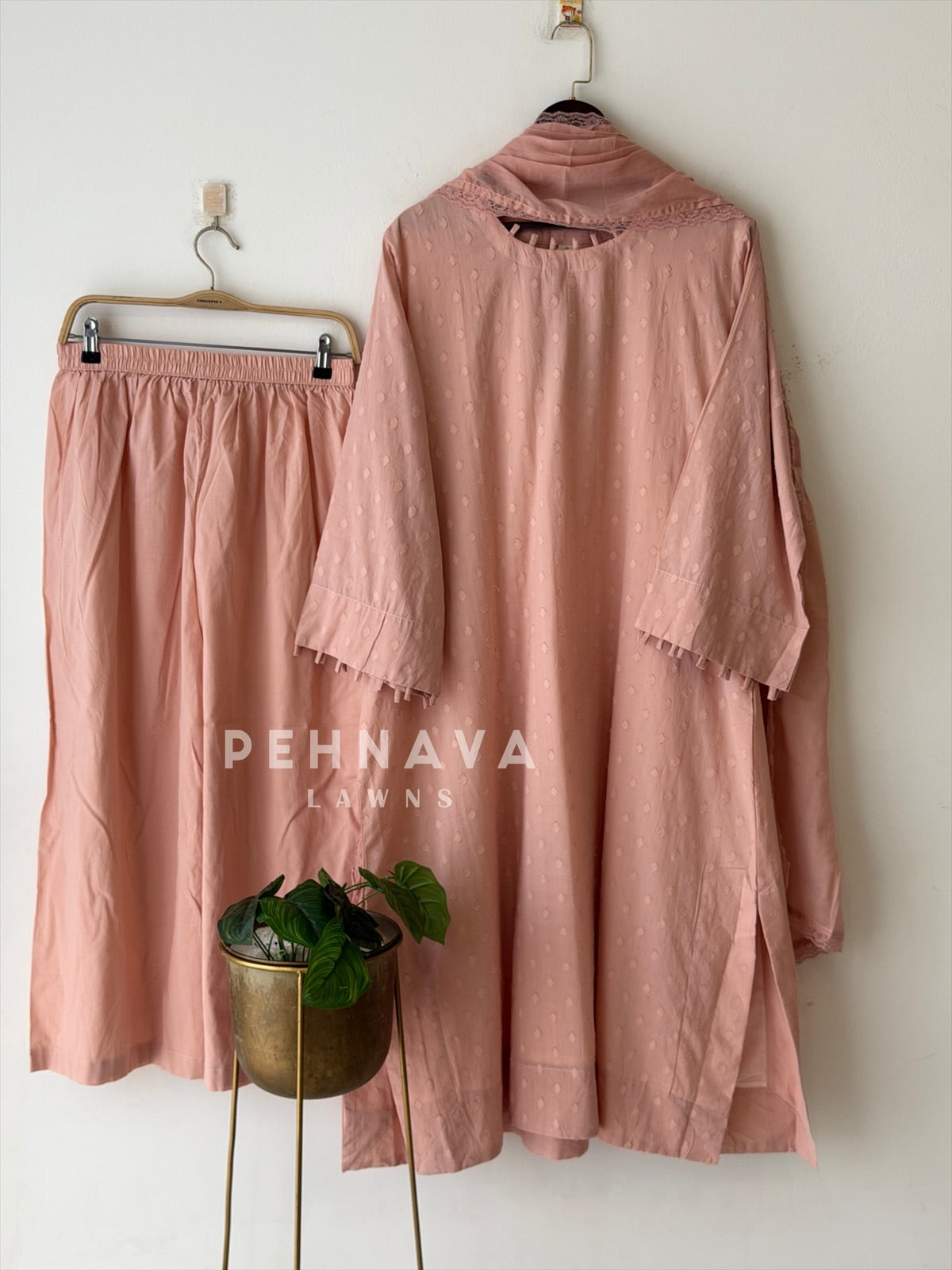 Dobby Cotton Three Piece Suit SN6055 - Pehnava Lawns