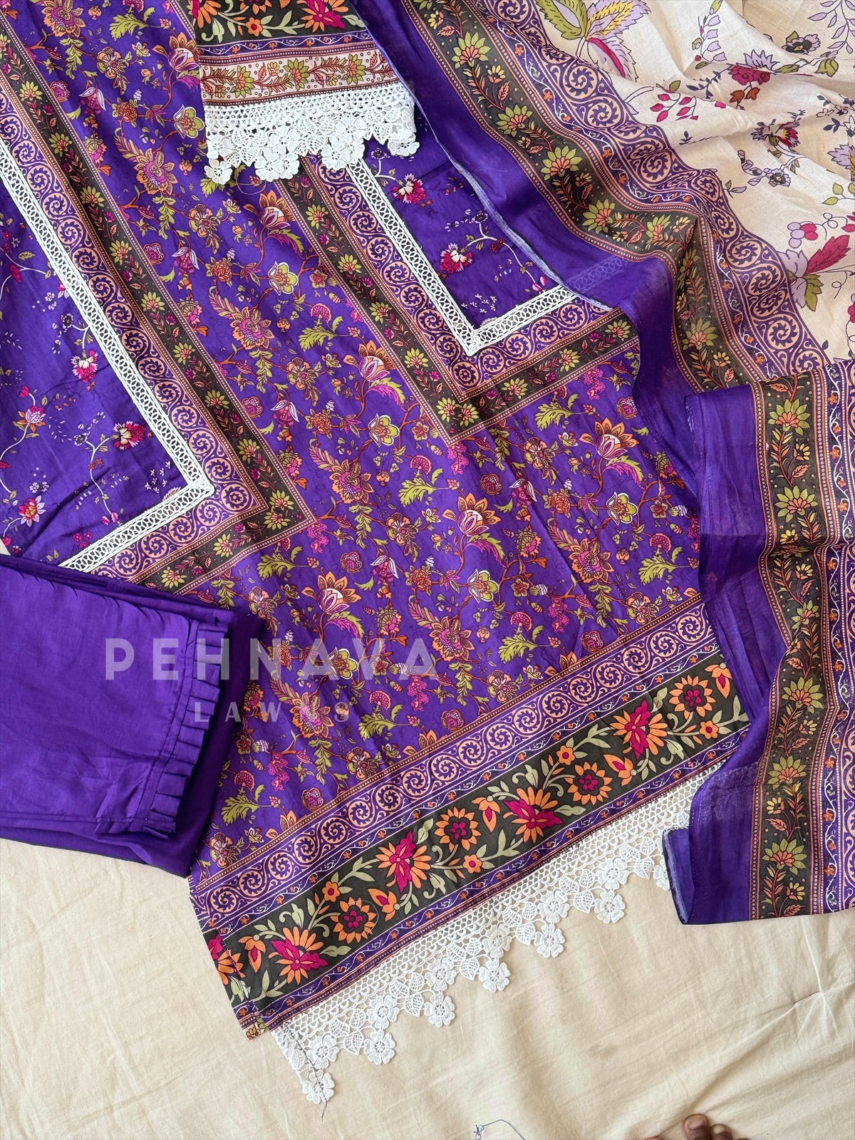 Cotton Printed Suit Set-1306