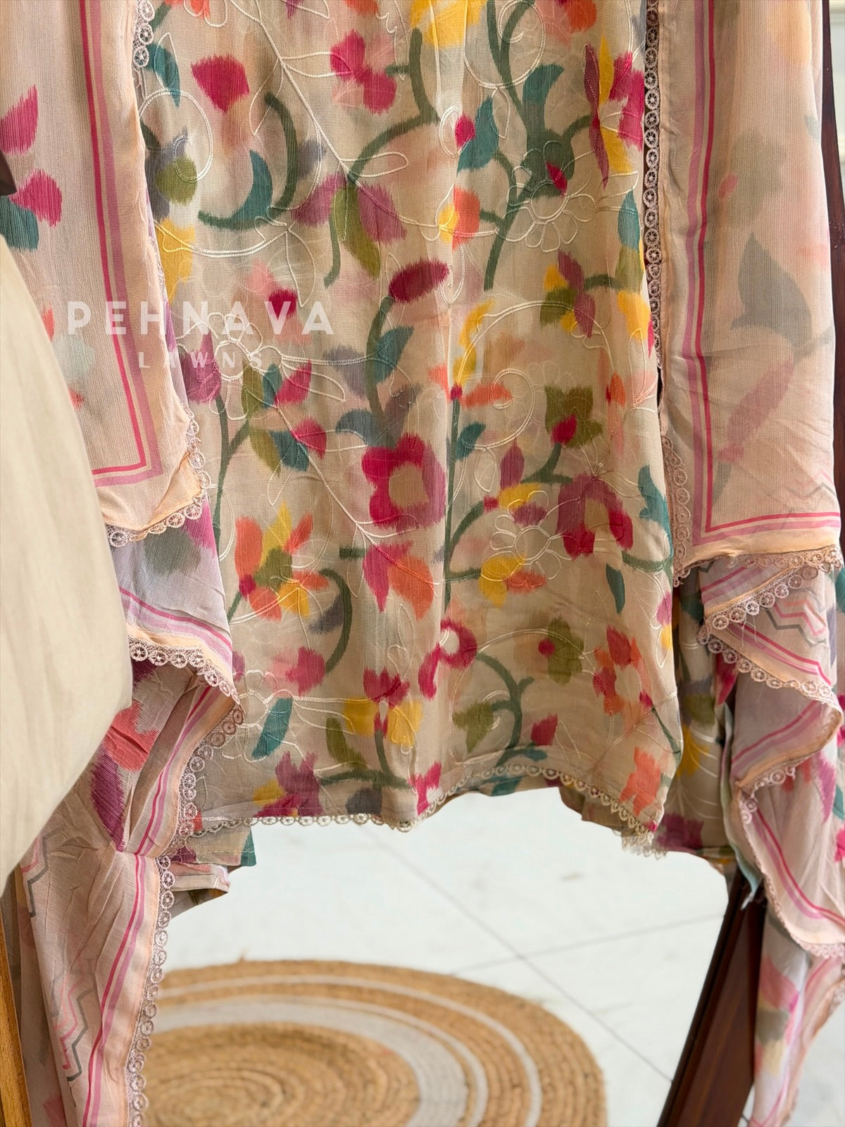 Floral Embroidered Georgette Suit