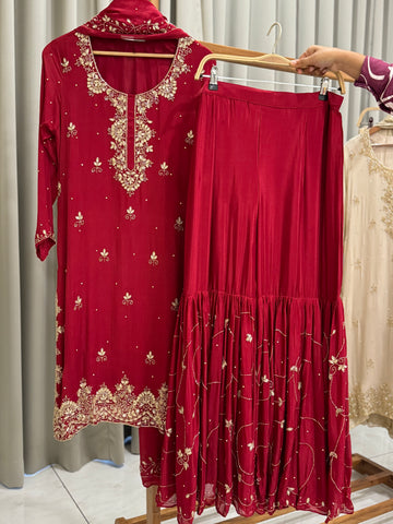 Chinnon  handworked suit-with color options