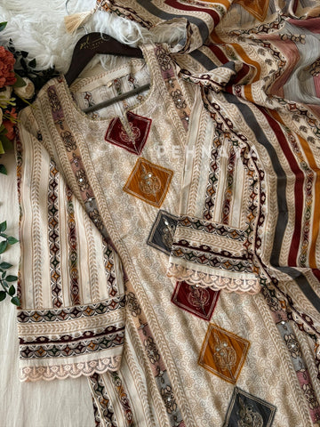 Crepe Unstitched Suit-1990