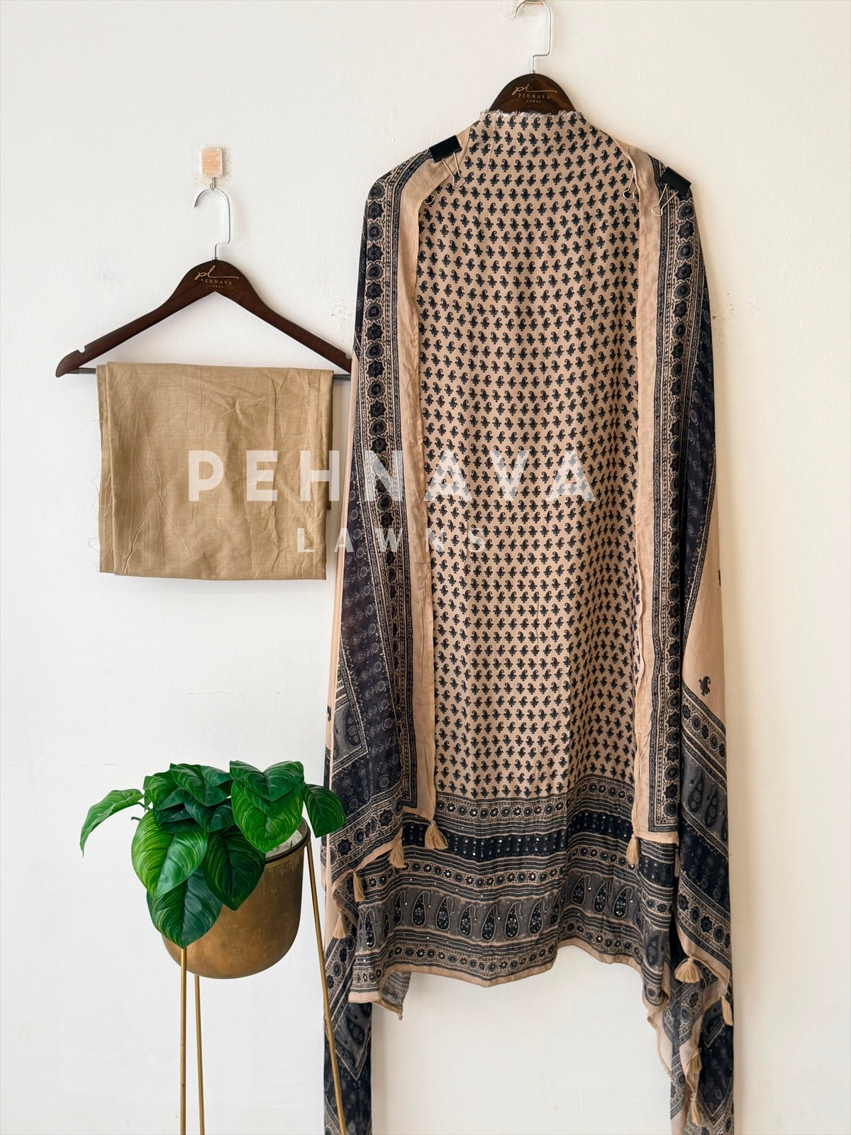 Ajrak Printed Unstitched Suit