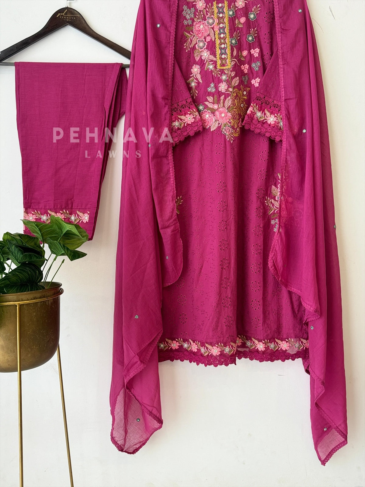 Hakoba Cotton Suit Set 3197 BV2 - Pehnava Lawns