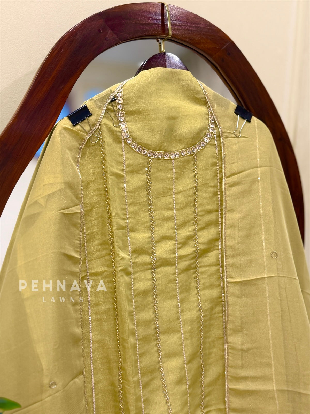 Tissue Handworked Unstitched Suit-RR304 - Pehnava Lawns