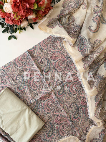 Paisley Printed Unstitched Suit 17192(6-7 Days Dispatching Time)