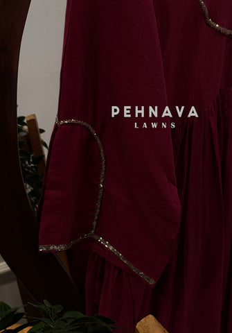 Minimal Flared Anarkali suit