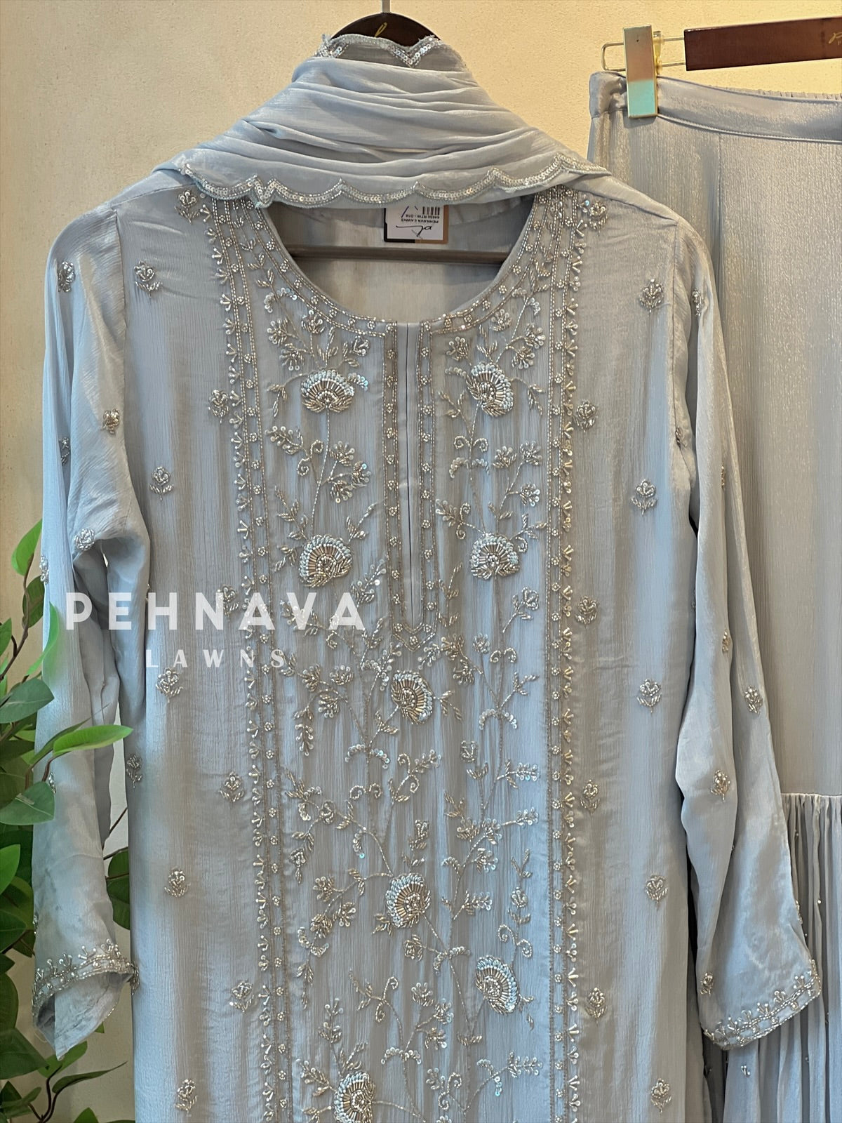 Premium hand worked sharara suit
