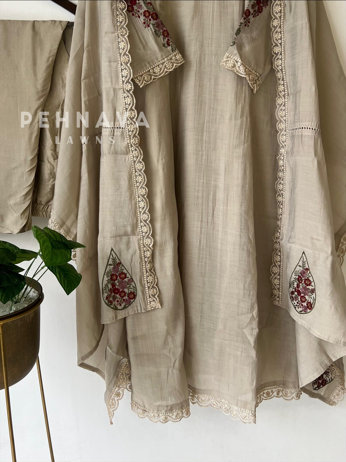 Lace Detailed Three-Piece Ensemble