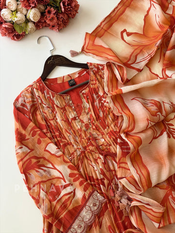 Floral Muslin Suit Set 3234 JJ11