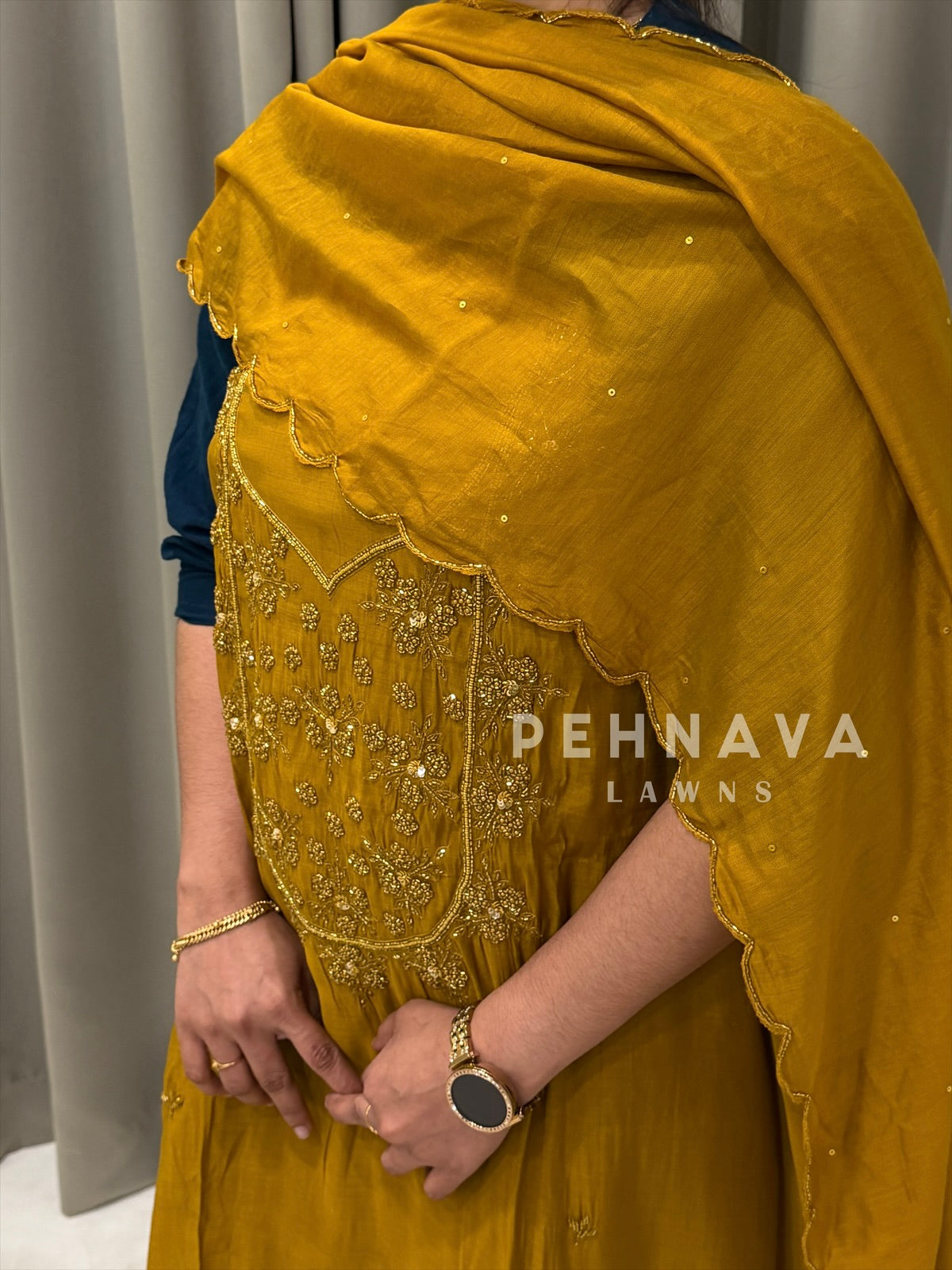 Premium Handworked Unstitched Suit