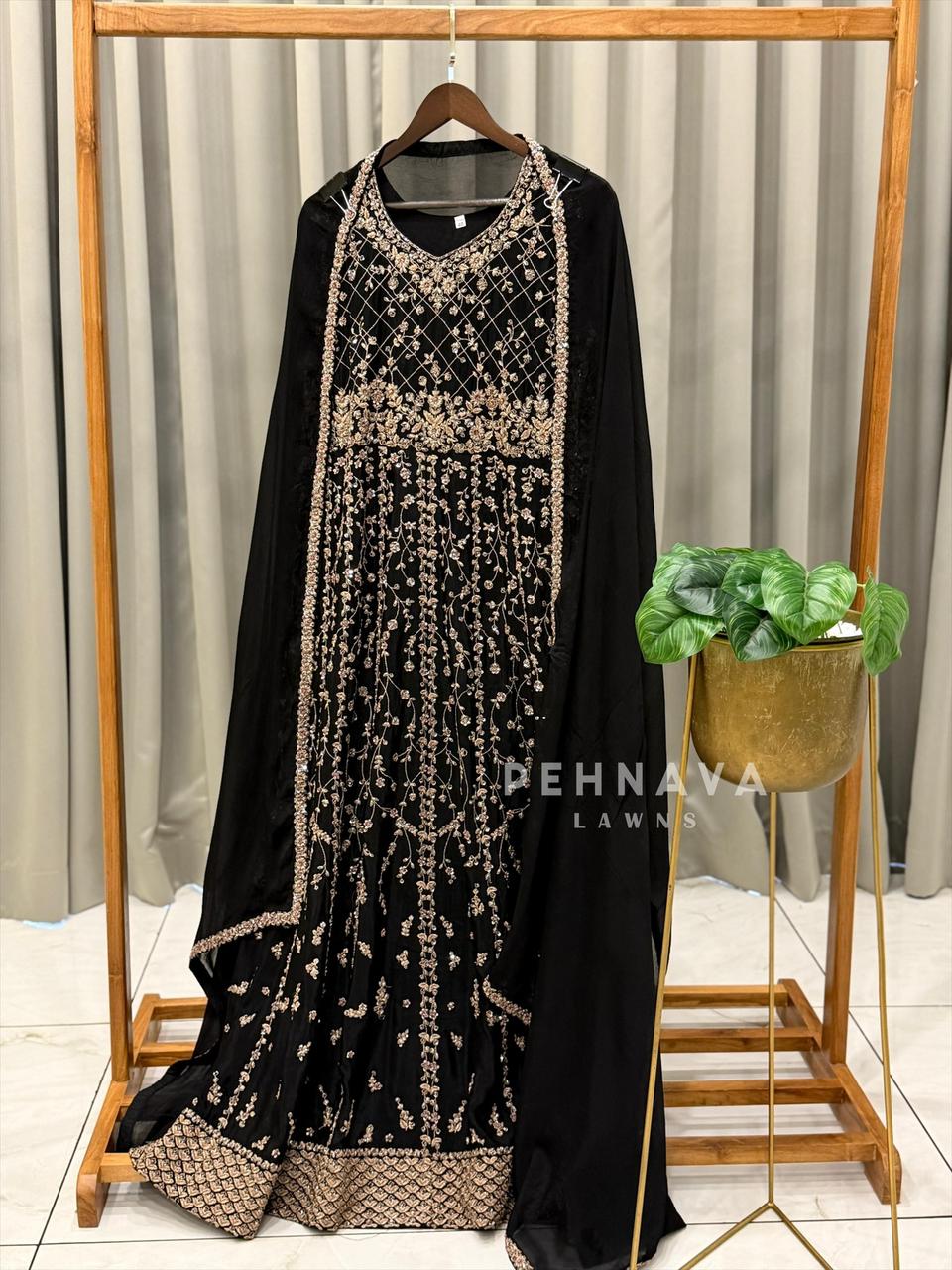 Heavy Embroidered Anarkali Attire