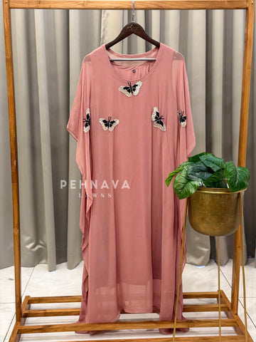 Butterfly Handworked Kaftan Suit
