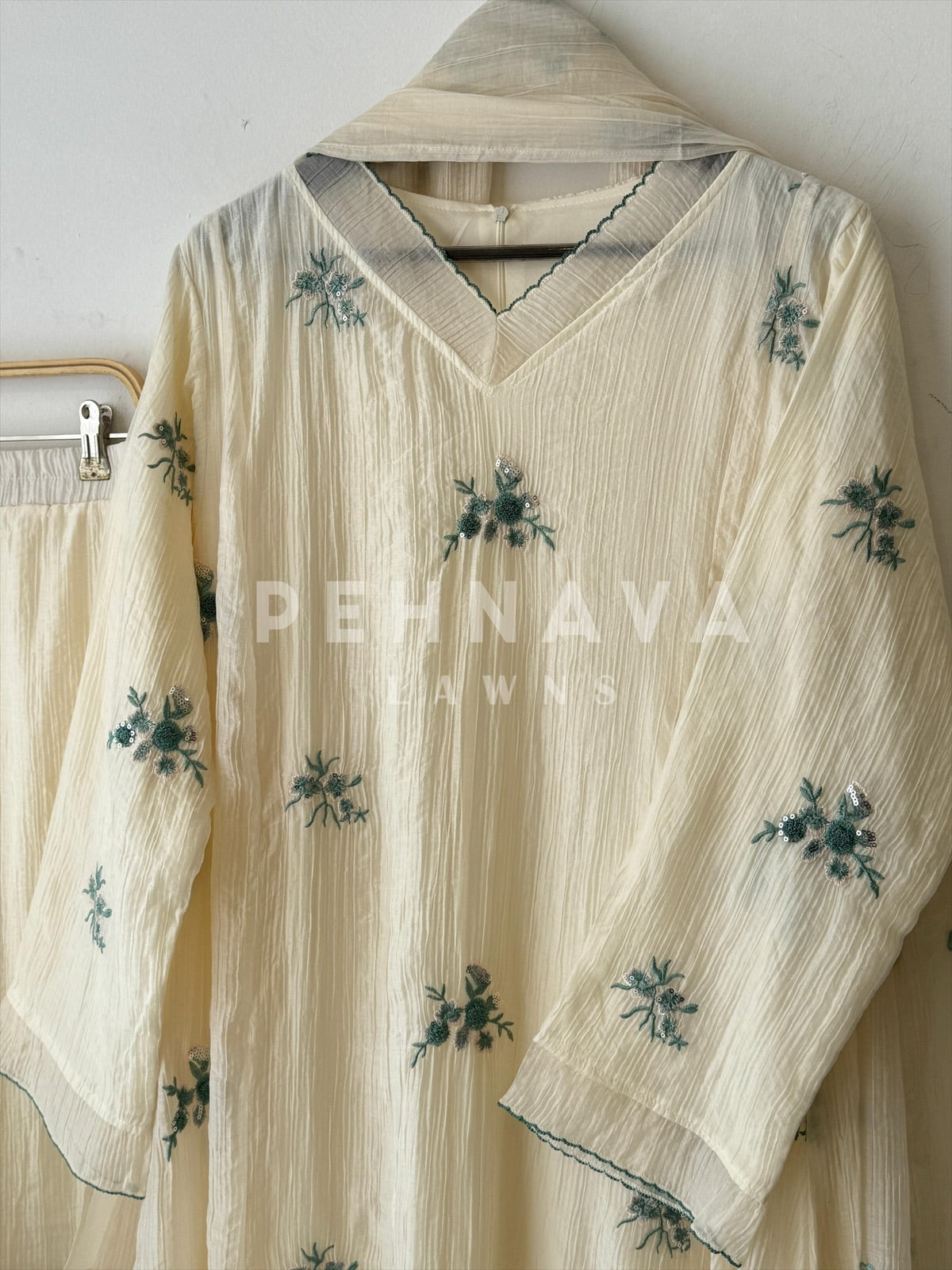 Imported Fabric A-line Suit - Pehnava Lawns