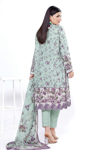 Khaadi Unstitched embroidered Lawn suit-0104