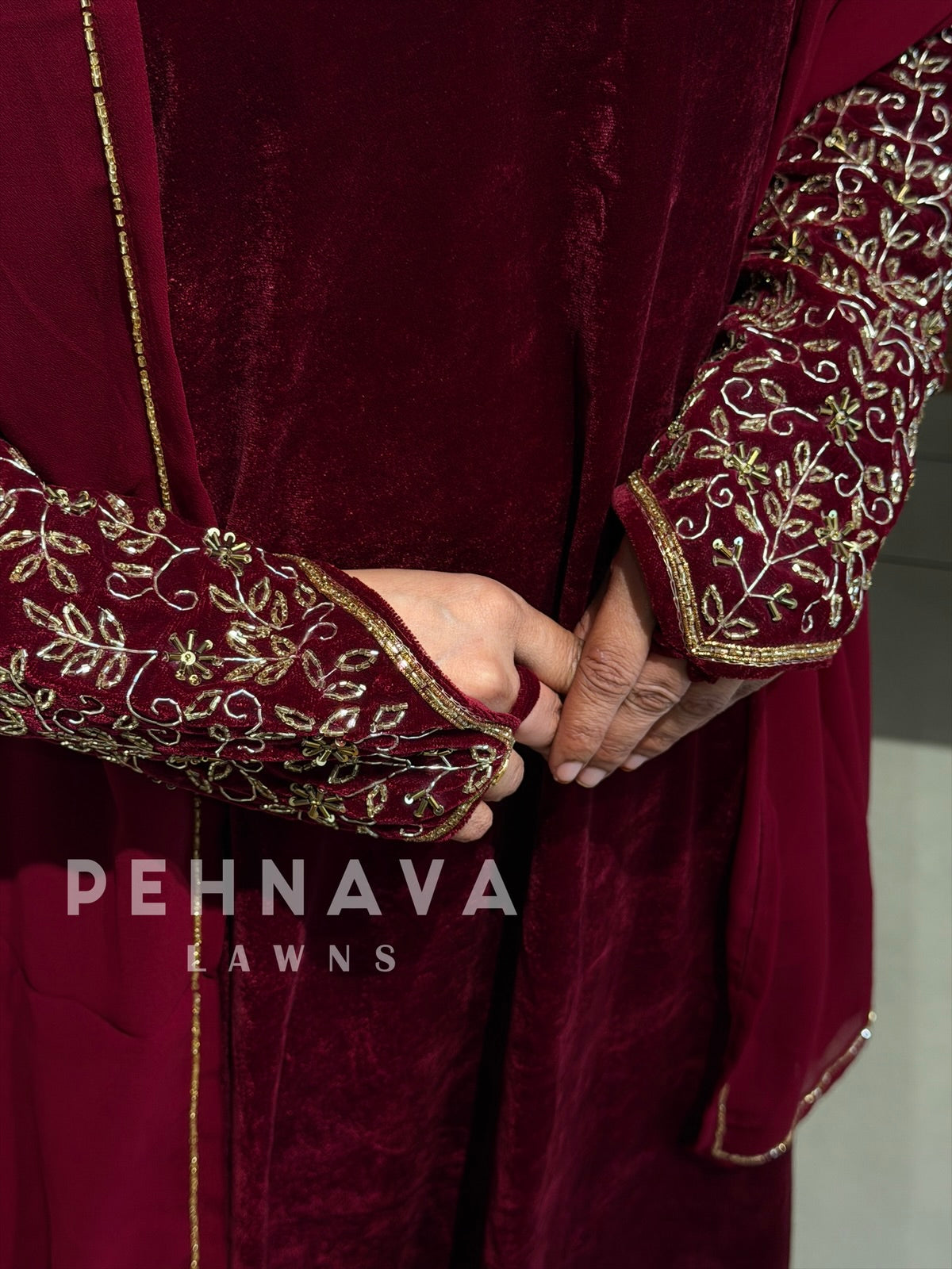 Premium Velvet Handworked Ensemble H 467