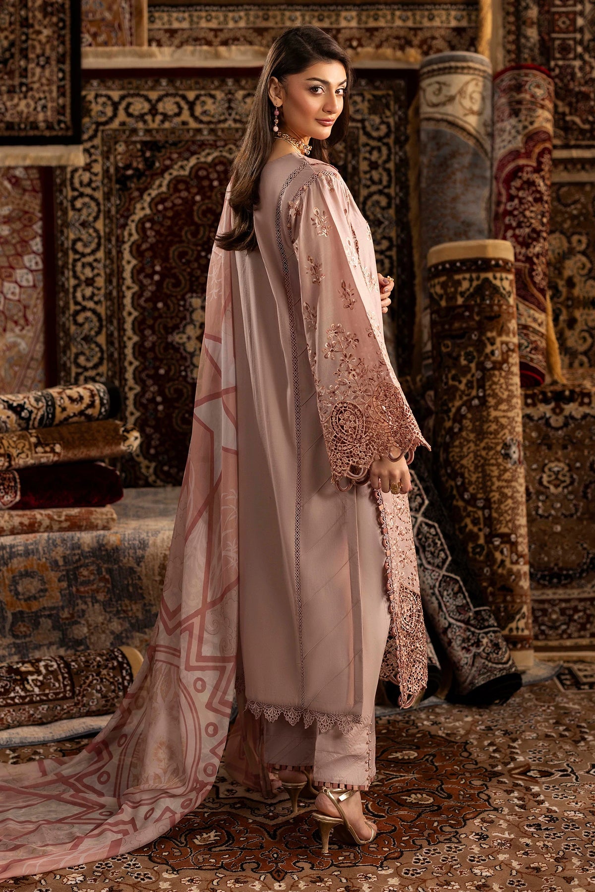 Adan’s Chenille premium unstitched suit-D04 - Pehnava Lawns