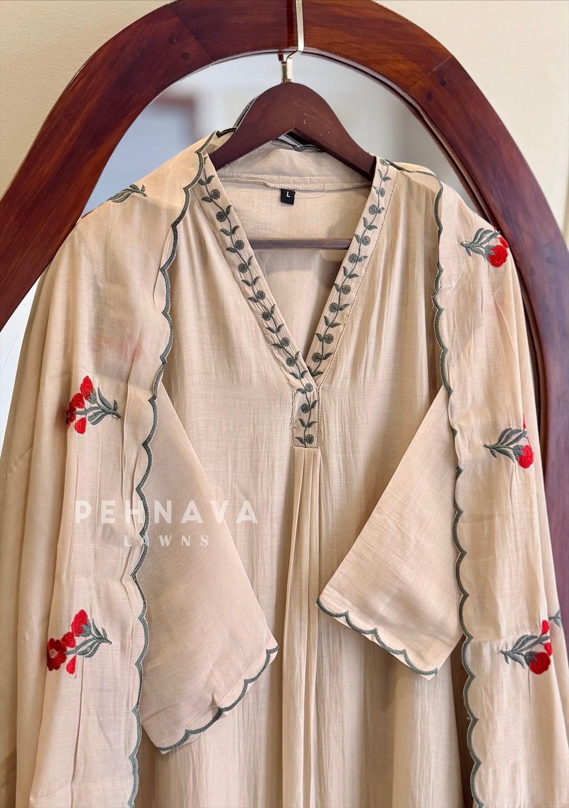 Floral Embroidered Suit 13136