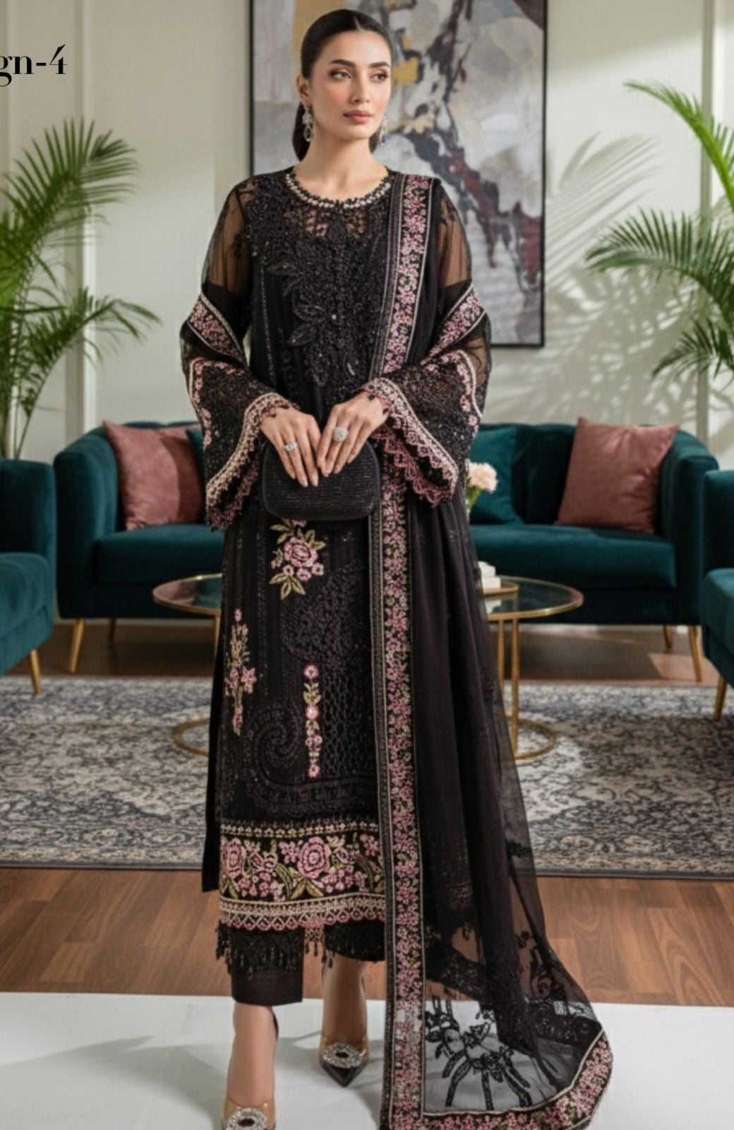 Ronak-e-Mehal Premium Semi stitched Suit-8