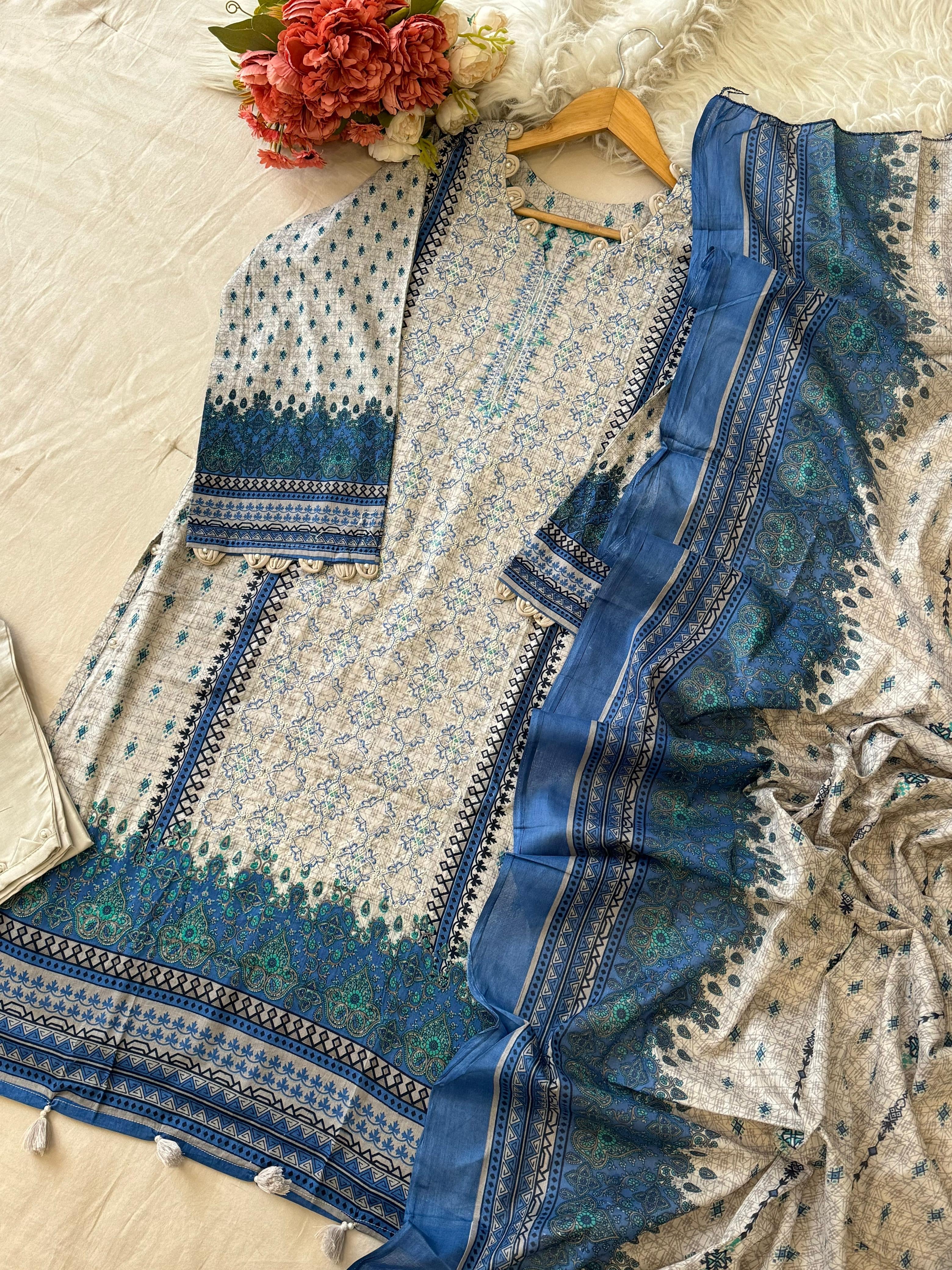 New Ready to Wear Embroidered Suit-1001