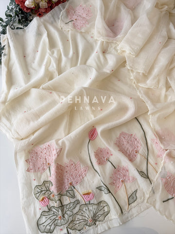 Chanderi Embroidered Unstitched Suit SS 1567