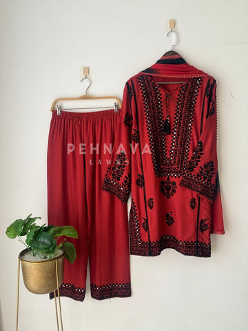 New Brick Trendy Farshi Salwar-137 - Pehnava Lawns