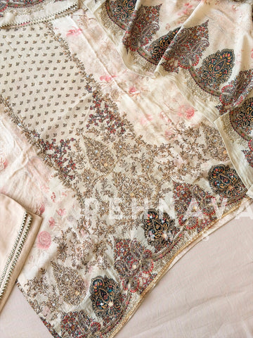 Muslin Unstitched Suit-339-B