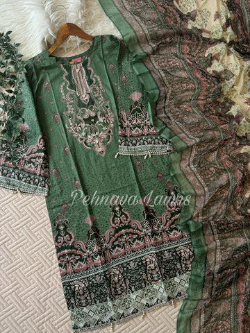 The Green Muse: Embroidered Suit