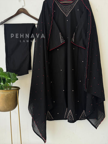 French Knot detailed Suit Set