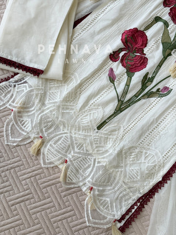 Floral Embroidered Three Piece Set-4565/62