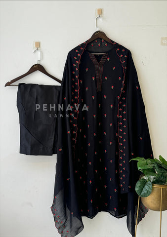 Floral Embroidered Suit set 12694