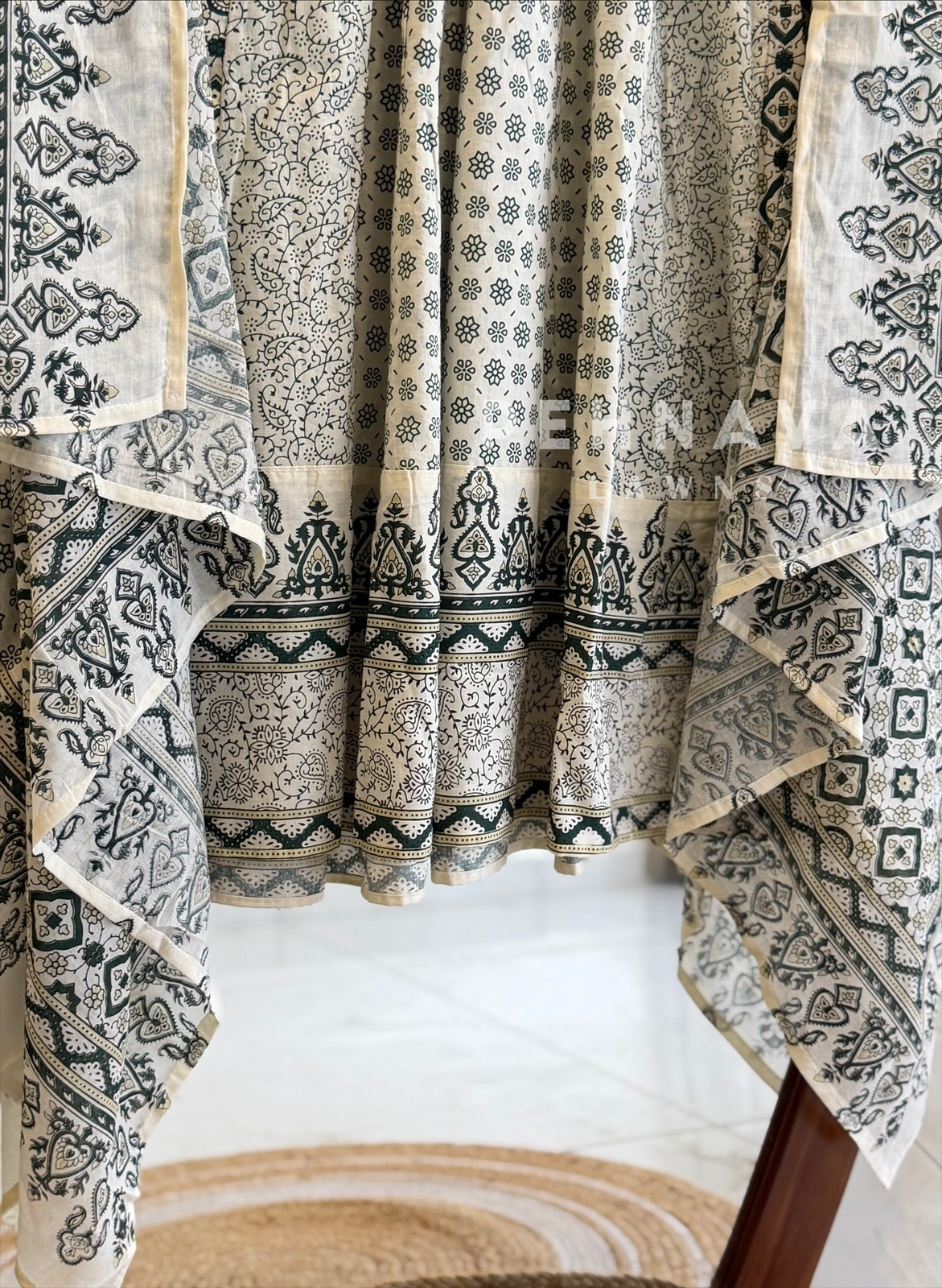 Block Print Flared Suit Set 11081-84