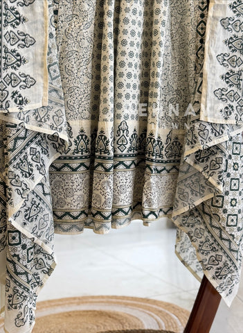 Block Print Flared Suit Set 11081-84
