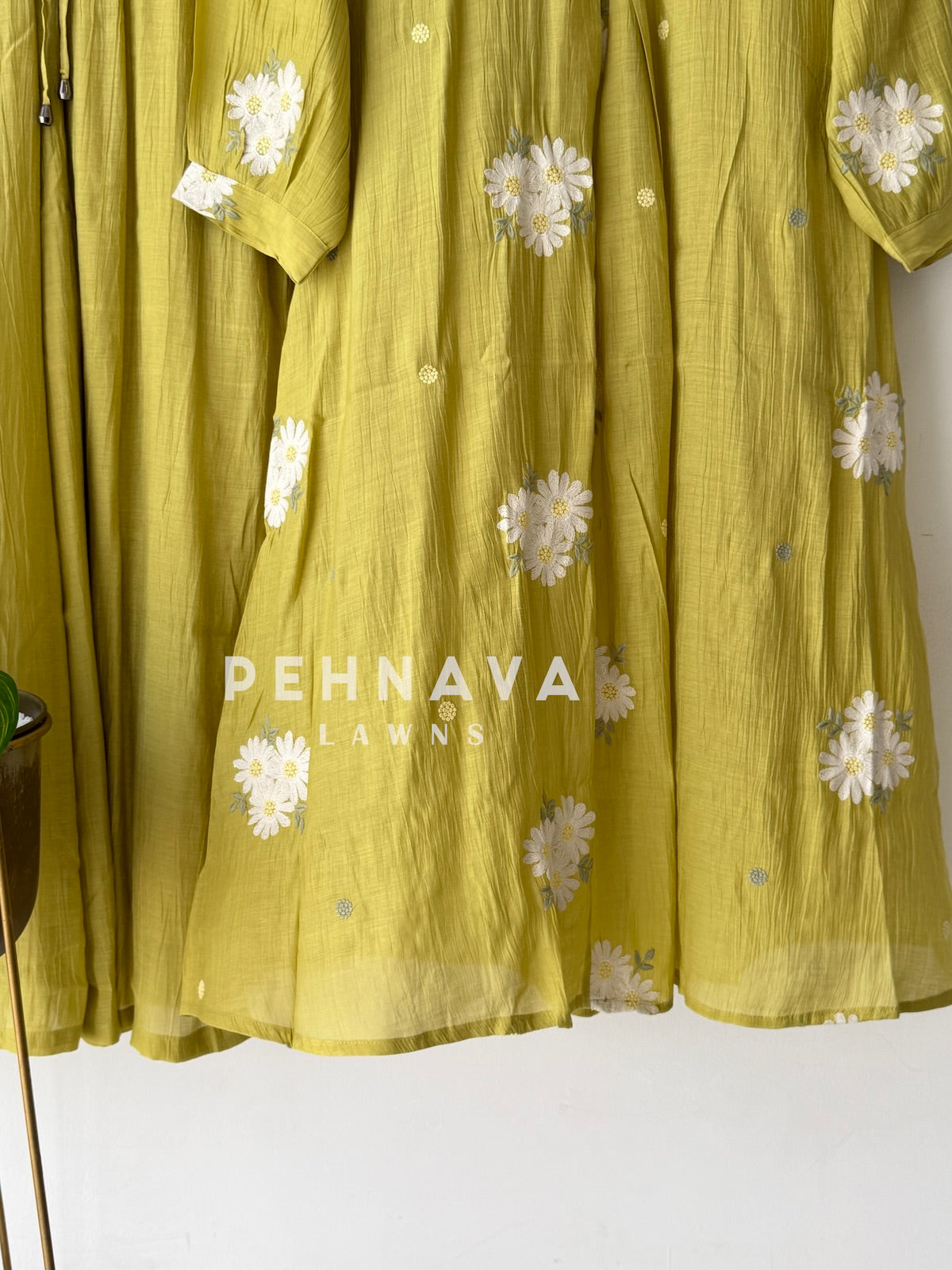 Floral Embroidered Imported Suit-2303