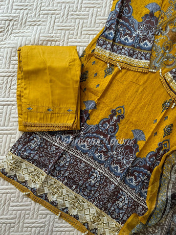 Timeless Yellow Unstitched Suit