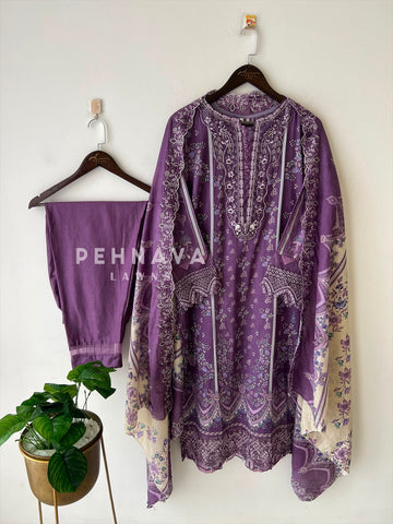 Embroidered Lawns Suit-203