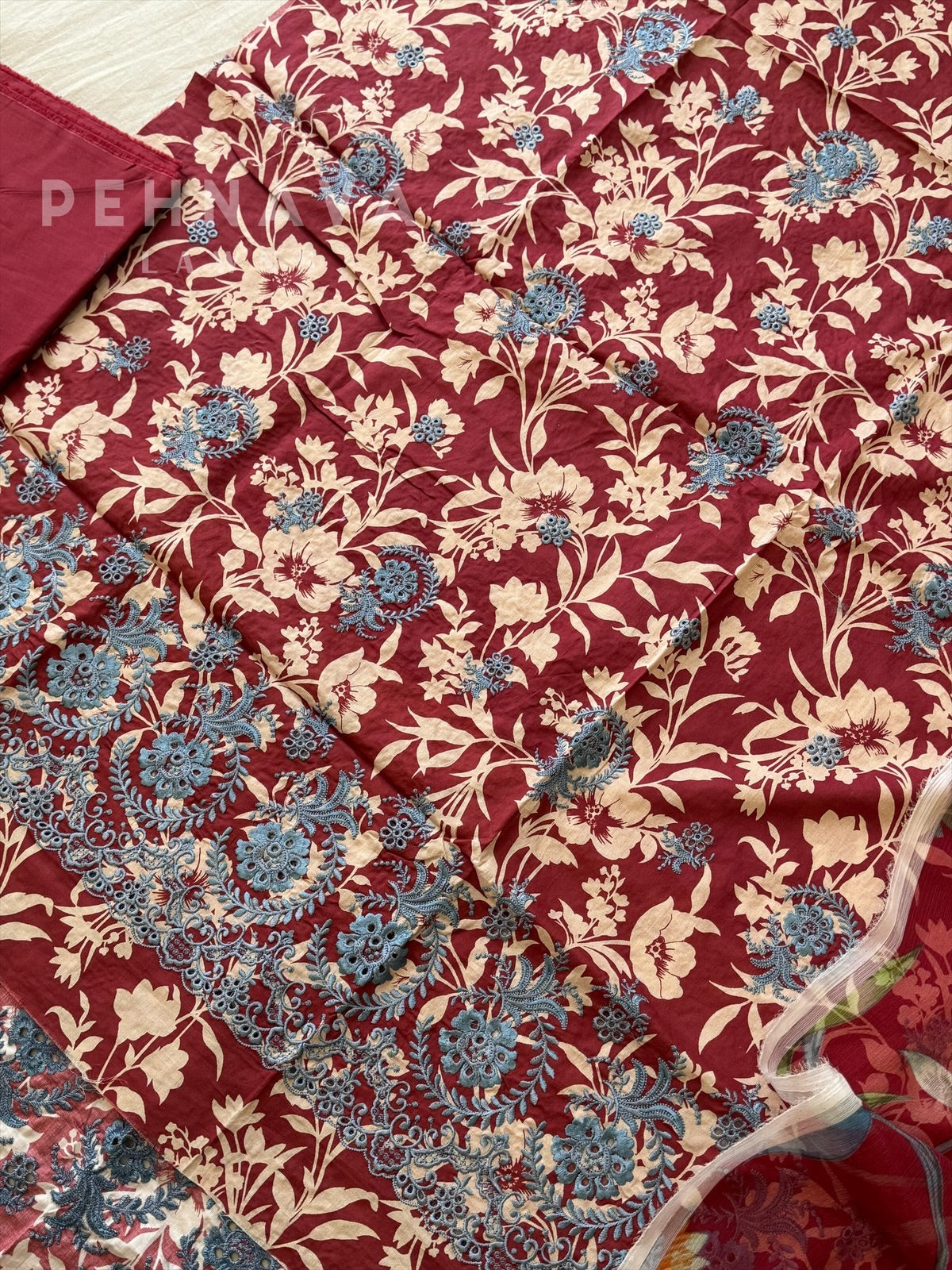 Premium Khaadi Embroideres Lawn Suit-KS02