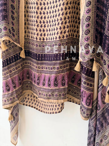 Ajrak Printed Unstitched Suit