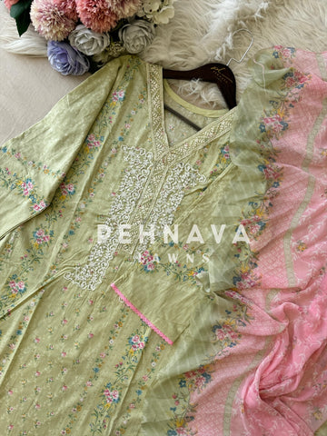 Blush Garden Embroidered Lawn Suit