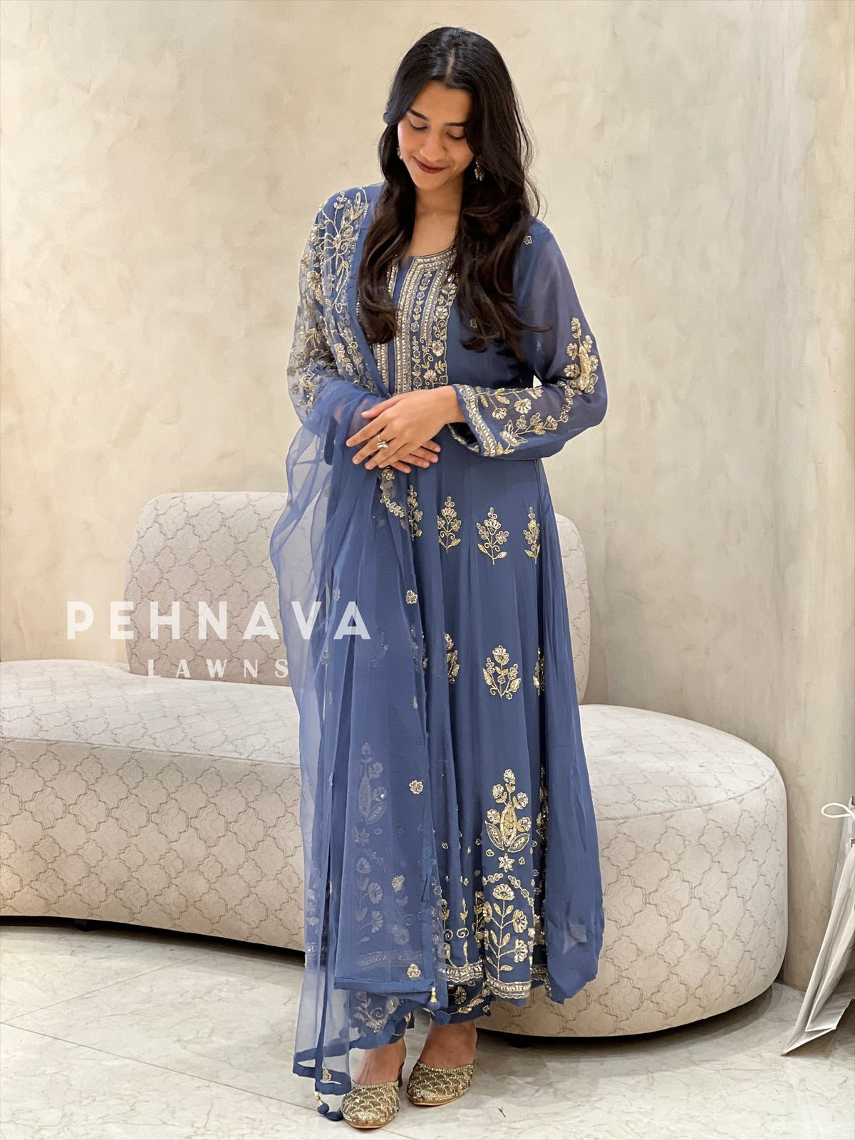 Premium Handworked Anarkali